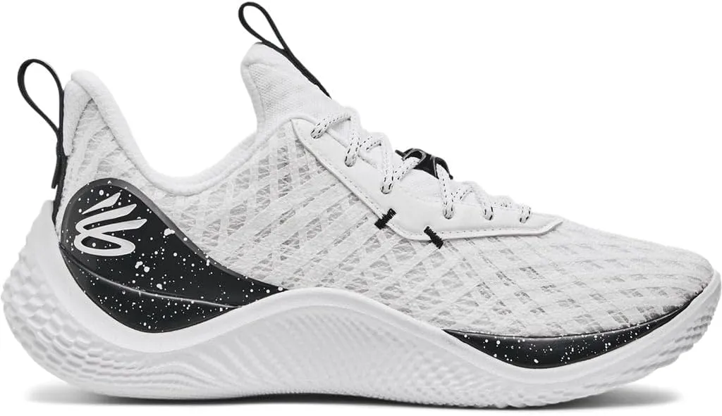 Under Armour Unisex Curry Flow 10 Team Basketball Shoes - UA Flow Cushioning Technology 5.5/7 White