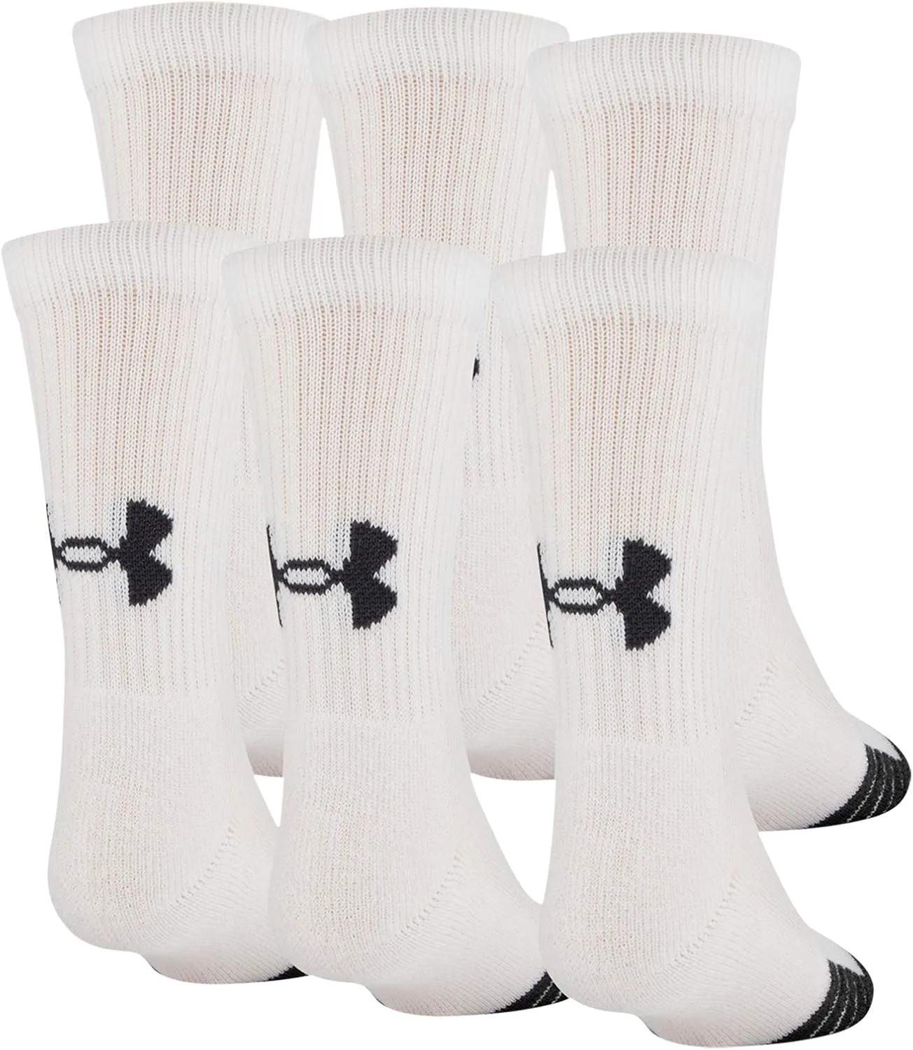 Under Armour Youth Performance Tech Crew Socks, Multipairs