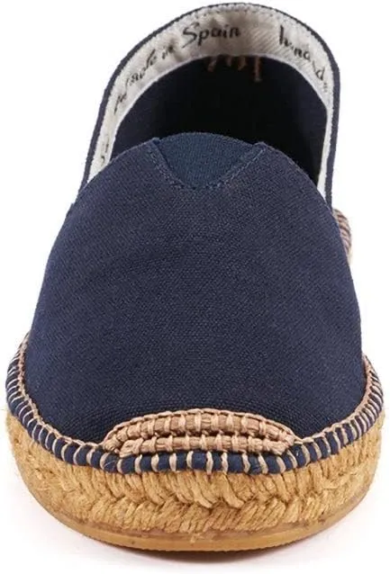 VISCATA Barceloneta Espadrille Canvas Women's Flat Slip On Shoes Handmade in Spain Fashionable Organic Cotton Canvas Lightweight Material with 100% Natural Jute Midsole for All Casual Occasions