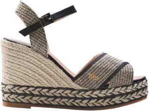 Viscata Empuria Women's Sandals 3 ¾ " espadrille wedge heels Spain Handmade. Platform ankle strap shoes made of soft, durable cotton canvas and woven with 100% natural jute and soft inner sole cushion
