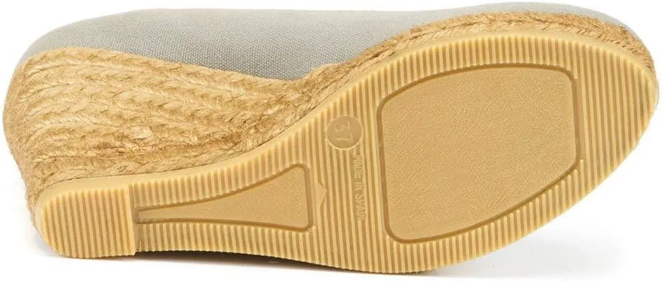 Viscata Marquesa Espadrille Canvas Wedges Spain Handmade 3 ½” Heel Women's Pumps with Breathable Organic Cotton Canvas and 100% Natural Jute Midsole for All Occasions: Casual, Work, Party
