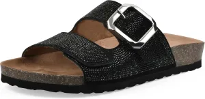 WHITE MOUNTAIN Women's Granitas Double-Strap Signature Comfort-Molded Footbed Sandal