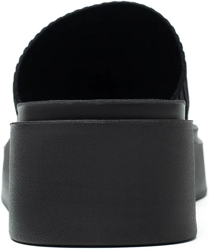 Women's knit platform sandal with Memory Foam