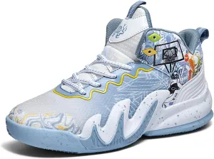 Women's Lace Up High Top Basketball Shoes Fashion Breathable Sneakers Casual Non-Slip Sports Shoes for Running Walking