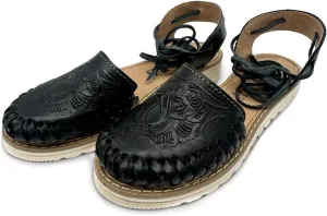 Women’s Lace Up Leather Sandals, Authentic Mexican Huarache Sandals