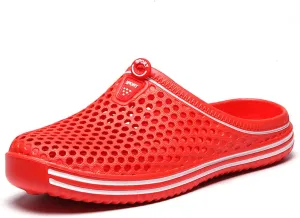 Womens Mens Bathroom Garden Non-slip Hole Breathable Lightweight Sandals Unisex Beach Quick Drying Sandals Couple Indoor/Outdoor Slippers