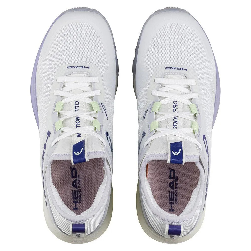 Women`s Motion Pro Padel Shoes White and Lavender