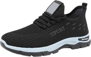 Womens Slip On Walking Shoes Mens Wide Toe Box Shoes Comfort Lightweight Breathable Sock Shoe Non-Slip Mesh Casual Fashion Tennis Running Sneakers for Gym Travel Work Shopping Unisex