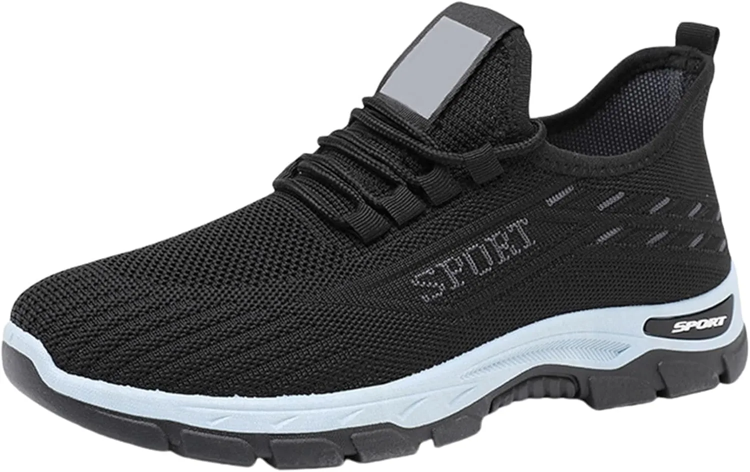 Womens Slip On Walking Shoes Mens Wide Toe Box Shoes Comfort Lightweight Breathable Sock Shoe Non-Slip Mesh Casual Fashion Tennis Running Sneakers for Gym Travel Work Shopping Unisex