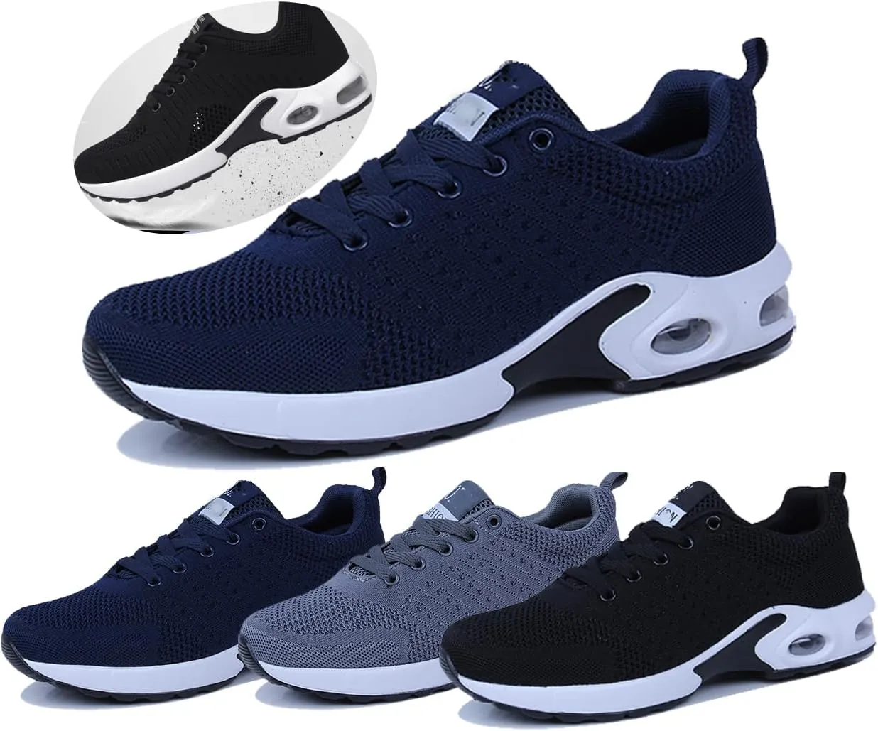 Womens Sneakers Air Cushion Running Shoes Lightweight Tennis Walking Shoes Mesh Breathable Gym Work Fashion Sneakers Athletic Comfortable Casual,Orthopedic Shoes for Women