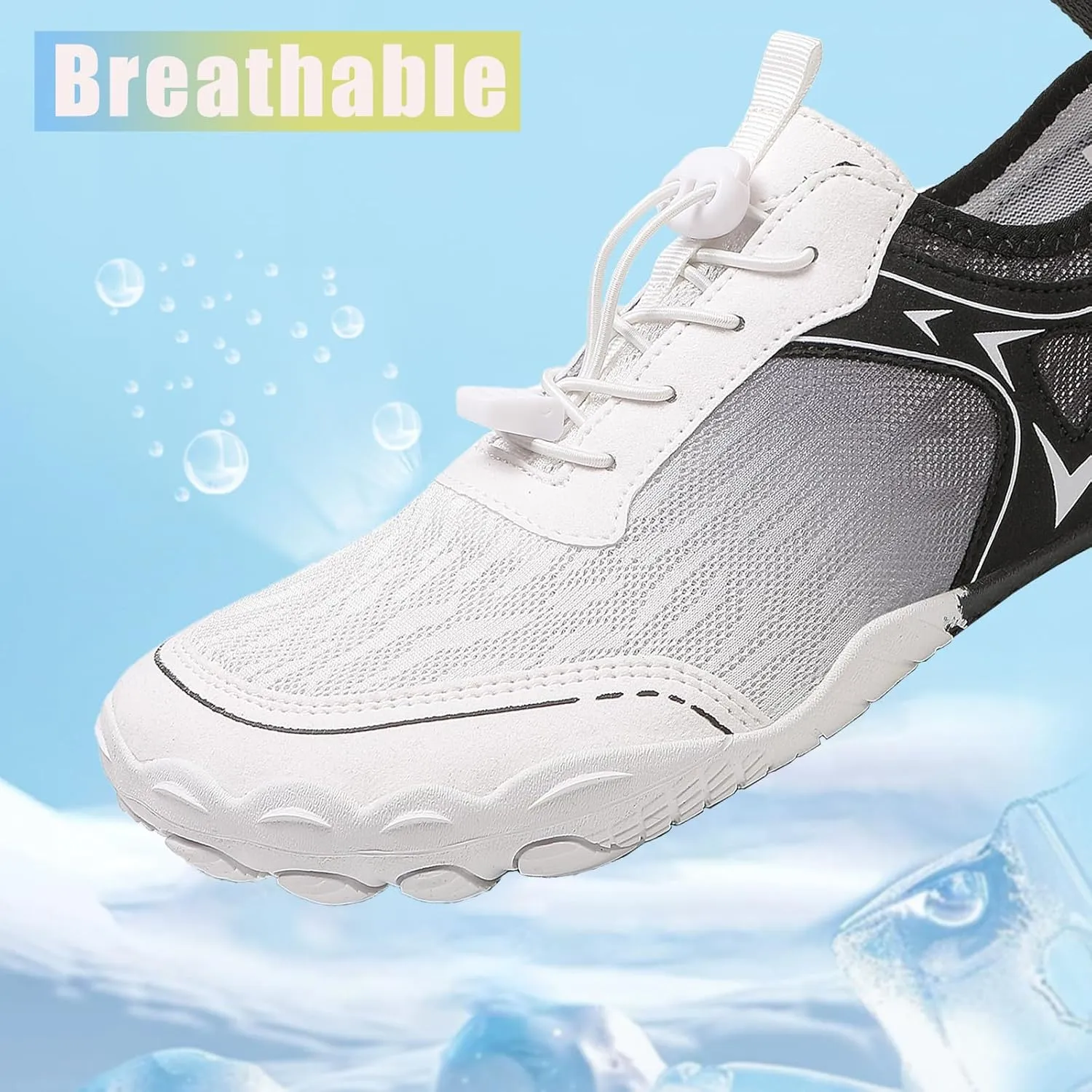 XNIRON Hike Barefoot Shoes for Womens Men,Quick Dry Water Shoes,Beach Pool Aqua Swim Surf Hiking Walking Shoes,Non-Slip Athletic Footwear Wide Toe Water Shoes