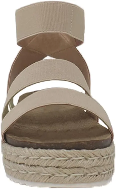 YOKI CHIARA-10 Women’s Sandal Platform Espadrille Wedge, Strappy Sandals for Women, Platform Sandals Women, Summer Sandals