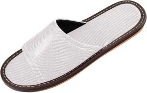 Yuiboo Lavender Blush Pink Men Women Spa Slippers Reusable Non Slip Sandals for Indoor Bedroom Indoor