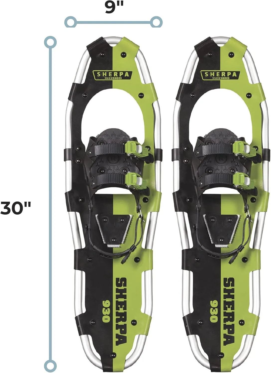 Yukon Charlie's Sherpa Snowshoe, Snowshoes for Men & Women, Snowshoeing Kits for All Skill Levels, Multiple Sizes & Models