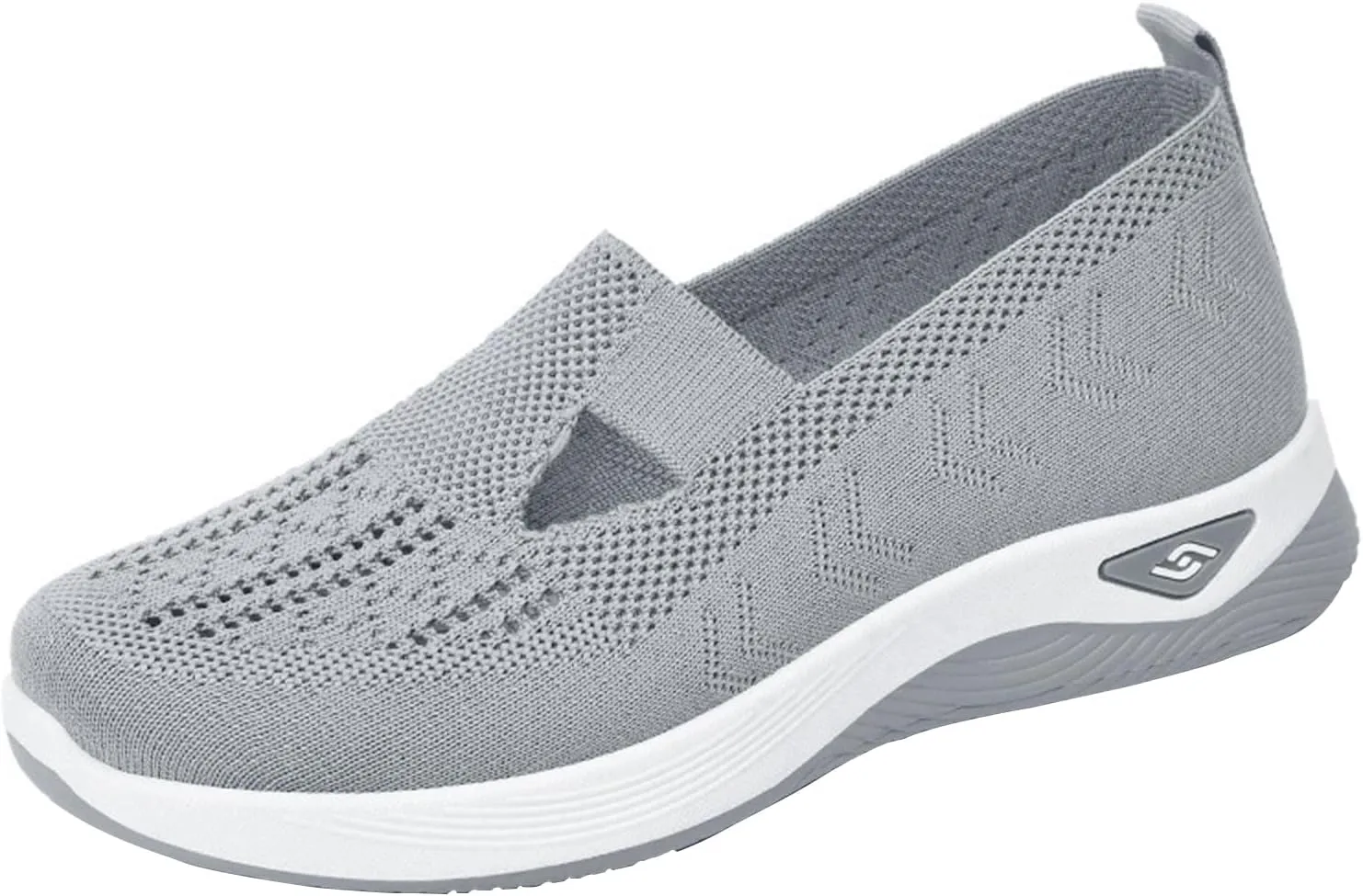 Zapatos Ortopédicos para Mujer, Women's Woven Orthopedic Breathable Soft Sole Shoes, Go Walking Slip On Casual Comfortable Diabetic Sneaker